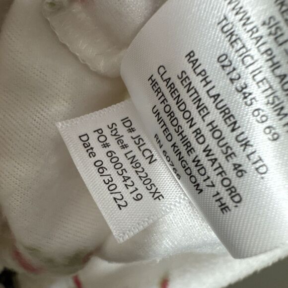 Lauren Ralph Lauren Floral Pajama Top Polar Flece Collared button up Size XL - Picture 13 of 14